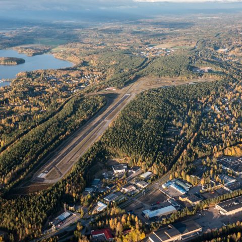 Nummelan lentokenttä ilmasta